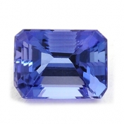 0.45 Carat  Calibrated Tanzanite in Emerald cut